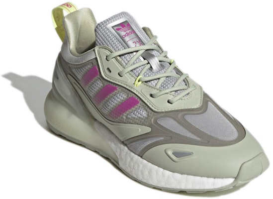 (Women) adidas Originals ZX 2K Boost 2.0 'Halo Green' GZ7860 Lookbook (Women) adidas Originals ZX 2K Boost 2.0 'Halo Green' GZ7860