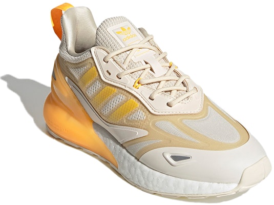 (Women) adidas originals ZX 2K Boost 2.0 'Wonder White Orange Tint' GZ7823 Lookbook (Women) adidas originals ZX 2K Boost 2.0 'Wonder White Orange Tint' GZ7823