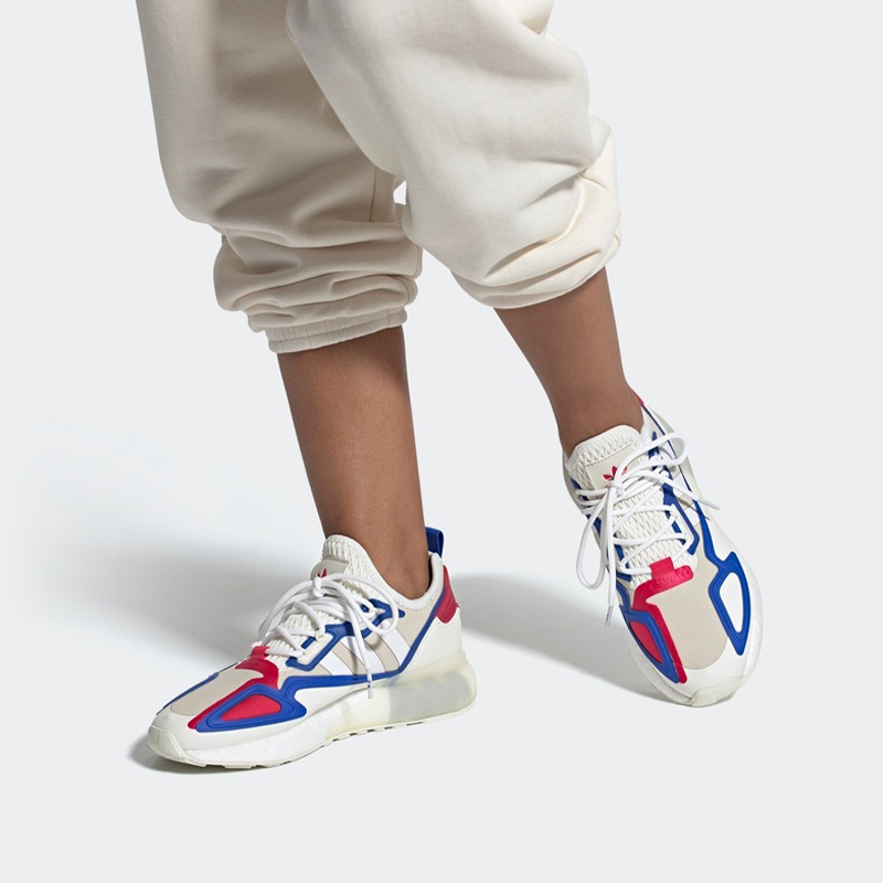 (W) adidas originals ZX 2K Boost 'White Blue Red' 圖 7