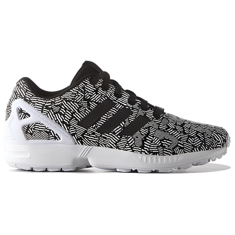 (W) adidas Originals ZX Flux 'Black White' 圖 2