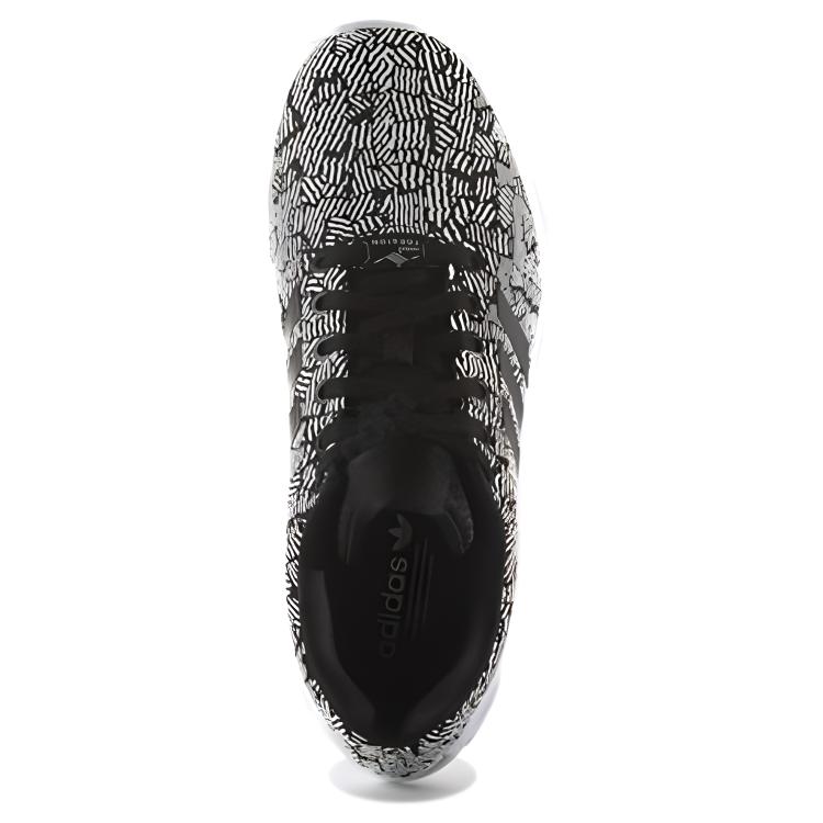 (W) adidas Originals ZX Flux 'Black White' 圖 5