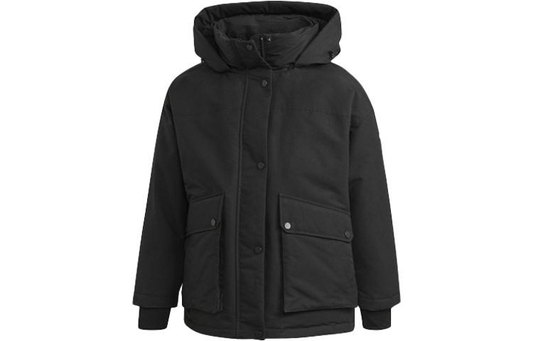 (Women) adidas Outdoor Insulated Hooded Down Jacket - Black GE9990