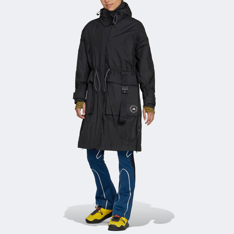 Lookbook (W) 阿迪达斯户外多口袋连帽夹克黑色款 HG6900