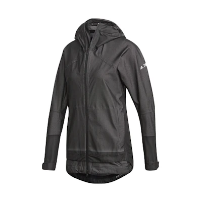 (Women) adidas Outdoor Windbreaker Jacket - Black DZ0796