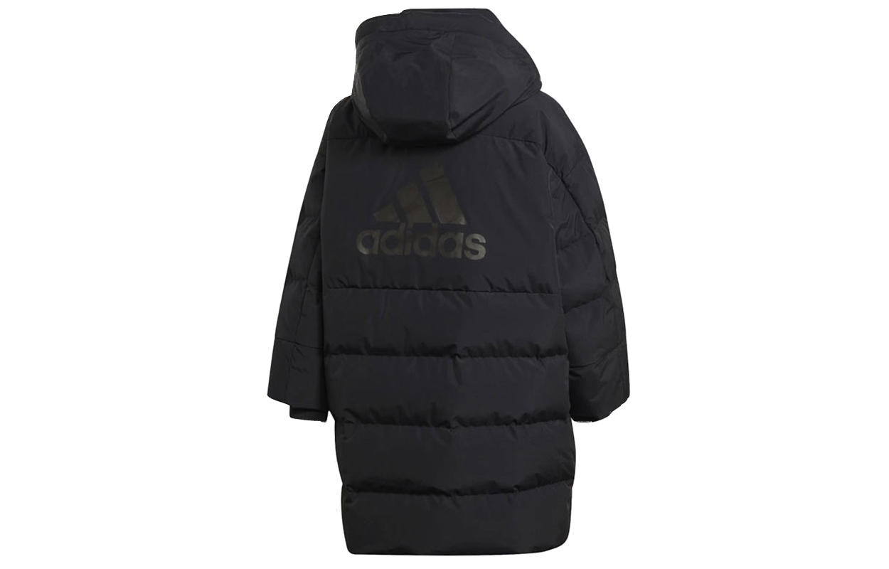(Women) adidas Oversized Down Winter Hoodie Jacket Black GE9986 圖 3