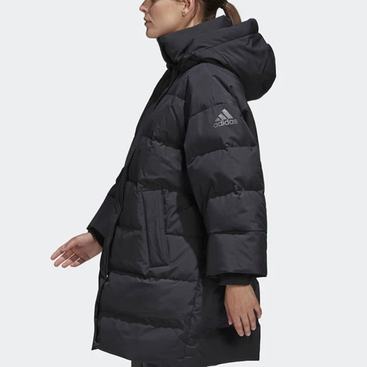 (Women) adidas Oversized Down Winter Hoodie Jacket Black GE9986 圖 6