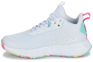 (Women) adidas Own The Game 2.0 J 'White Flash Aqua' IF2696 (Women) adidas Own The Game 2.0 J 'White Flash Aqua' IF2696