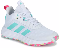 Lookbook (W) adidas Own The Game 2.0 J 'Blanco Flash Aqua' IF2696