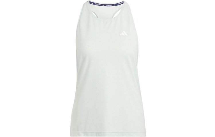 (Women) adidas Own The Run Green Reflective Stripe Running Tank Top. IN2964