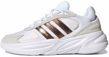 (Women) Adidas Ozelle Cloudfoam Lifestyle Running Shoes 'Cloud White Matte Gold' H06121 (Women) Adidas Ozelle Cloudfoam Lifestyle Running Shoes 'Cloud White Matte Gold' H06121