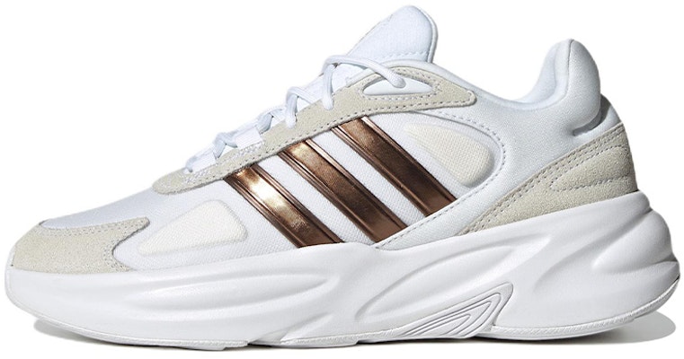 (Women) Adidas Ozelle Cloudfoam Lifestyle Running Shoes 'Cloud White Matte Gold' H06121 Buy (Women) Adidas Ozelle Cloudfoam Lifestyle Running Shoes 'Cloud White Matte Gold' H06121
