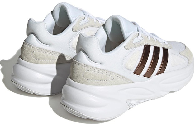 (Women) Adidas Ozelle Cloudfoam Lifestyle Running Shoes 'Cloud White Matte Gold' H06121 Shop (Women) Adidas Ozelle Cloudfoam Lifestyle Running Shoes 'Cloud White Matte Gold' H06121