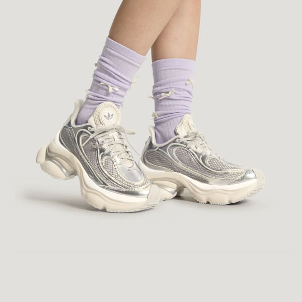 Shop (Women) adidas OZVENUS W Silver Metallic/Cloud White/Chalk White KK4675