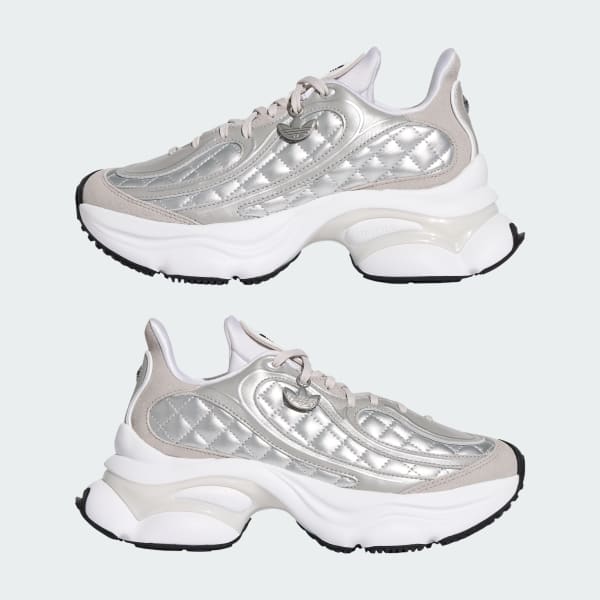 Sizing (W) Adidas OZVENUZ W Matte Silver/Putih/Abu-Abu Granite KJ3971