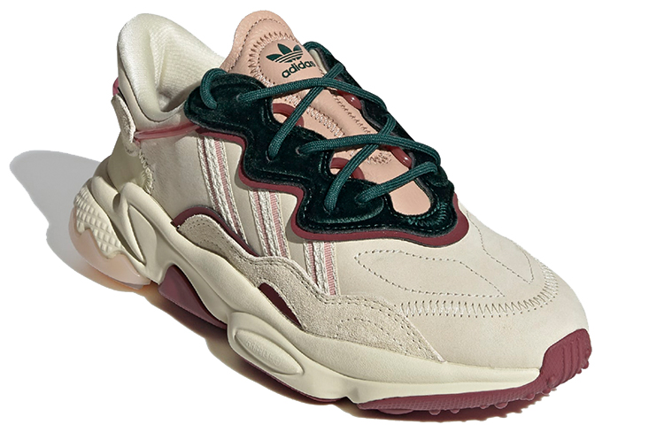 Lookbook (W) 阿迪达斯 Ozweego 'Sand Ash Pearl' 沙灰珠色 运动鞋 FZ1965