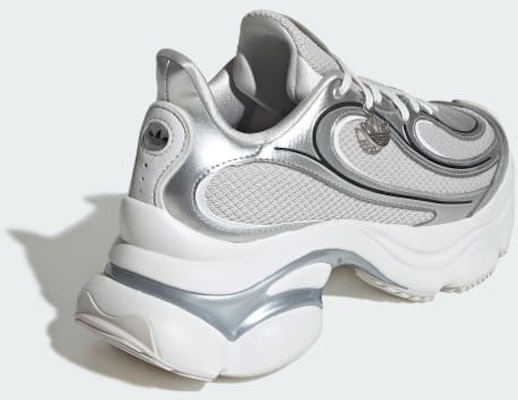 (W) Adidas Ozweego Beigenuz Silver Metallic/Abu-Abu/Putih Crystal KI0557 Details for (W) Adidas Ozweego Beigenuz Silver Metallic/Abu-Abu/Putih Crystal KI0557