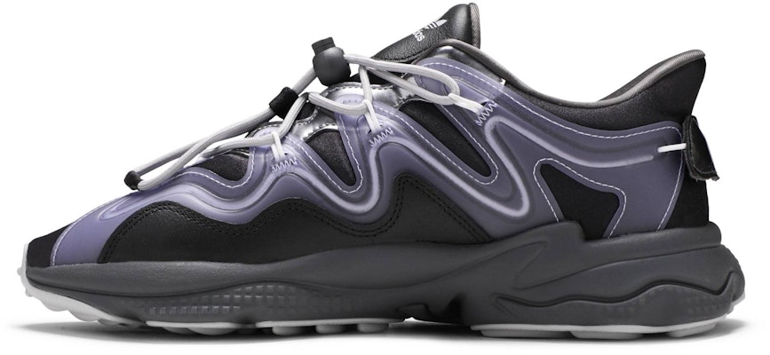 (W) adidas Ozweego Plus 'Negro y Púrpura Polvo' G55588 Lookbook (W) adidas Ozweego Plus 'Negro y Púrpura Polvo' G55588