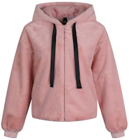 (Women) adidas Pink Fleece Hooded Windproof Jacket GM1469 (Women) adidas Pink Fleece Hooded Windproof Jacket GM1469
