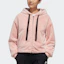 Shop (W) adidas 粉色防風連帽抓絨外套 GM1469