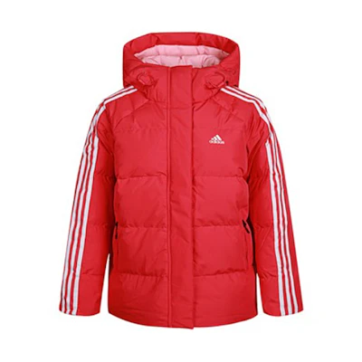 (Women) adidas Pink Puff Down Jacket Winter Hooded Windproof GF0003