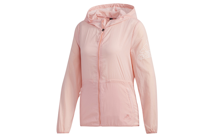 (Women) adidas Pink Windbreaker Jacket BOS FT2886