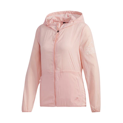 (Women) adidas Pink Windbreaker Jacket BOS FT2886