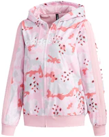 (Women) adidas Pink Windbreaker Jacket with Hood DZ7610 (Women) adidas Pink Windbreaker Jacket with Hood DZ7610