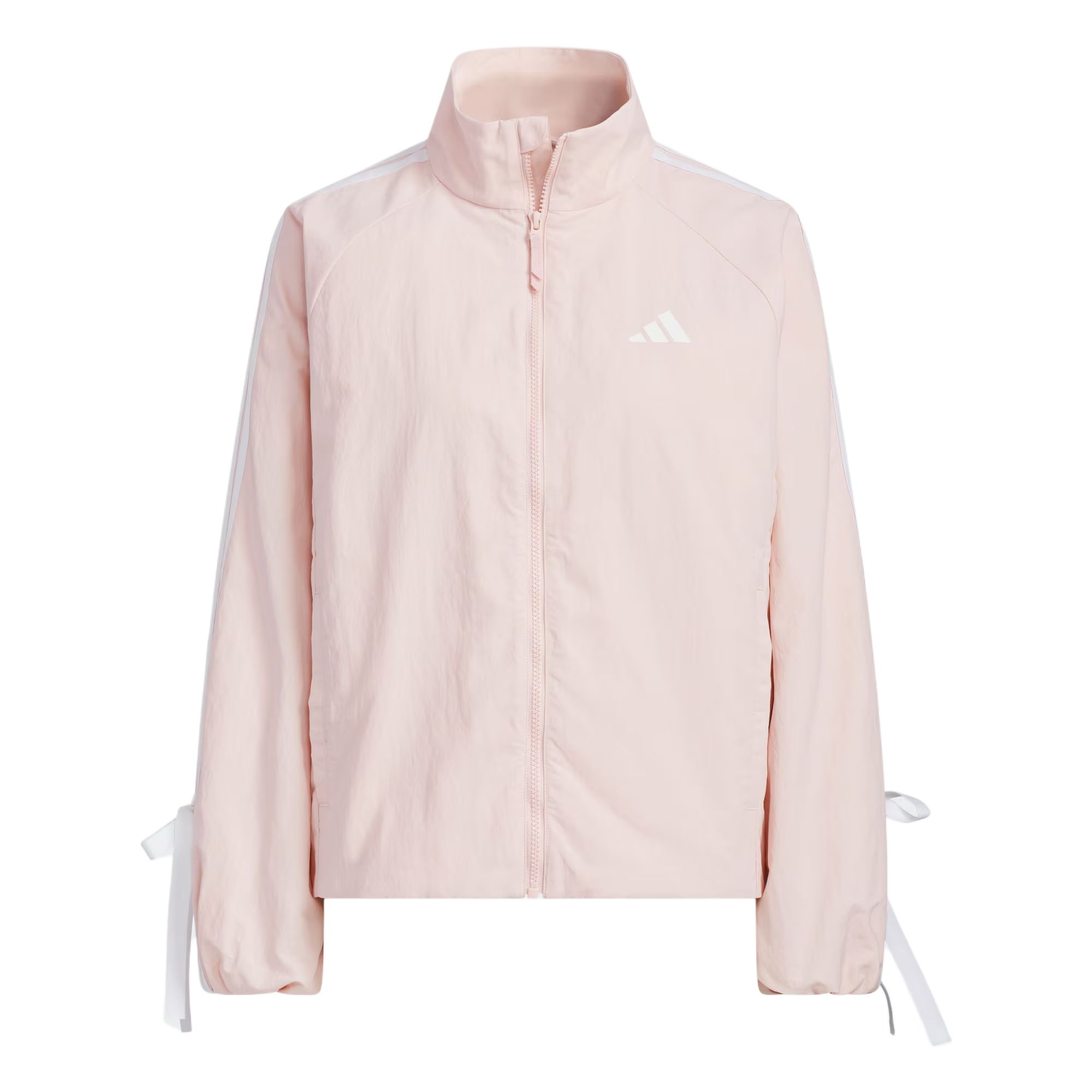 (Women) adidas Pink Woven Loose-Fit Windbreaker Casual Jacket Long Sleeve KB0086
