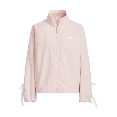 (Women) adidas Pink Woven Loose-Fit Windbreaker Casual Jacket Long Sleeve KB0086