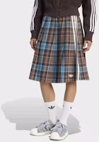 (Women) adidas Pleated Check Skirt - Brown/Blue KW4529 (Women) adidas Pleated Check Skirt - Brown/Blue KW4529
