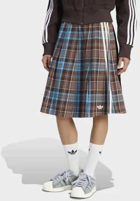 (Women) adidas Pleated Check Skirt - Brown/Blue KW4529 Buy (Women) adidas Pleated Check Skirt - Brown/Blue KW4529
