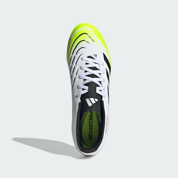Adidas Predator Club TF Soccer Shoes Cloud White/Core Black/Lucid Lemon 圖 3