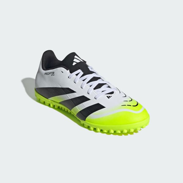 Adidas Predator Club TF Soccer Shoes Cloud White/Core Black/Lucid Lemon 圖 5