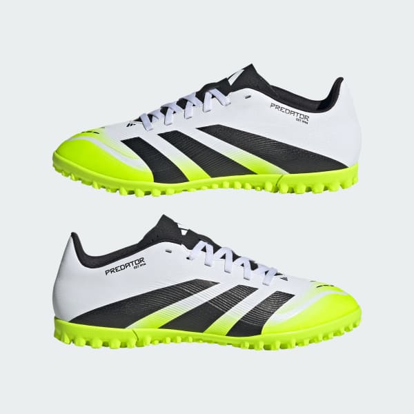 Adidas Predator Club TF Soccer Shoes Cloud White/Core Black/Lucid Lemon 圖 8