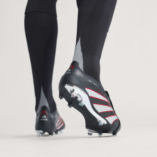 Purchase 아디다스 프레데터 엘리트 BSR 폴딩텅 FG 축구화 코어 블랙/실버 메탈릭/비비드 레드 JS0563