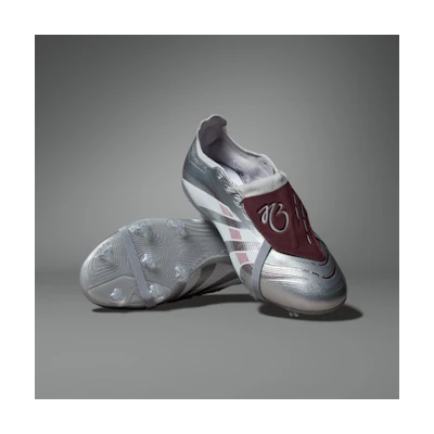 Adidas Predator League JB Foldover Tongue FG/MG Silver Metallic/Legacy Burgundy/Maroon