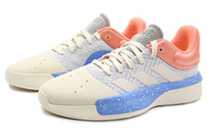 Lookbook Adidas Pro Adversary Low 低筒籃球鞋 男女同款 藍粉米白