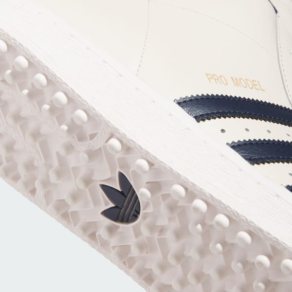 Cheap (W) 아디다스 프로 모델 미드컷 스파이클리스 골프화 칠크 화이트/나이트 인디고/골드 메탈릭 JQ7722