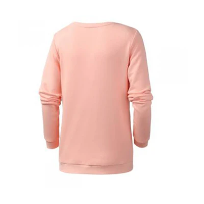 (Women) adidas Pullover Crewneck Sweatshirt Light Pink/White EI4696