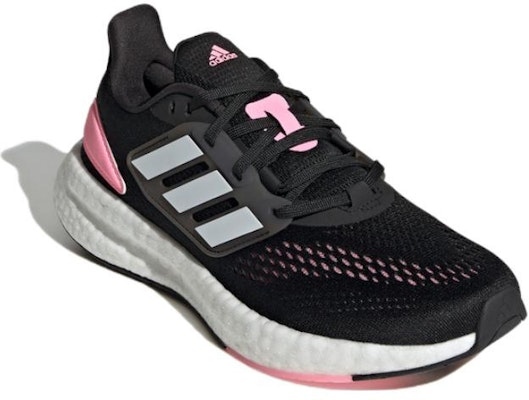 (Women) adidas PureBoost 22 'Black Beam Pink' HQ1458 Lookbook (Women) adidas PureBoost 22 'Black Beam Pink' HQ1458