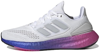 (Women) adidas PureBoost 22 'White Lucid Fuchsia' HQ8576 (Women) adidas PureBoost 22 'White Lucid Fuchsia' HQ8576