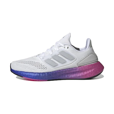 (W) adidas PureBoost 22 'White Lucid Fuchsia'