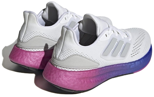(Women) adidas PureBoost 22 'White Lucid Fuchsia' HQ8576 Shop (Women) adidas PureBoost 22 'White Lucid Fuchsia' HQ8576