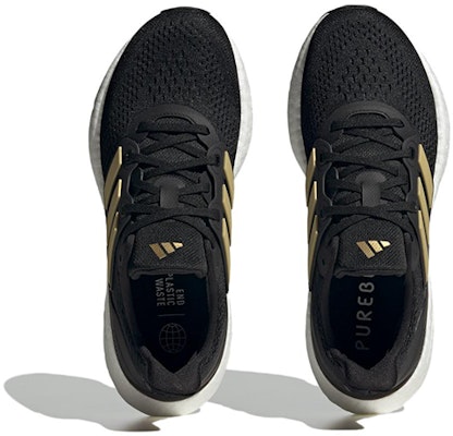 (Women) adidas PureBoost 23 'Black Gold Metallic' IF2391 Shop (Women) adidas PureBoost 23 'Black Gold Metallic' IF2391