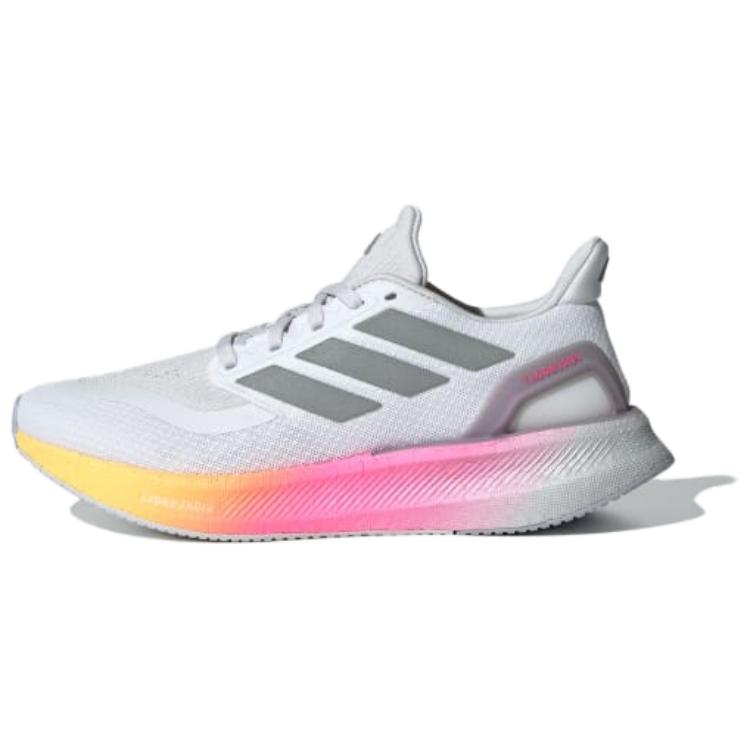 (Women) adidas PUREBOOST 5 Running Shoes White/Grey Lightweight & Breathable IE0524