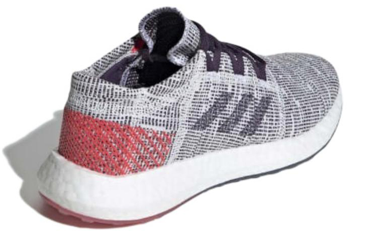 (W) adidas PureBoost Go 'White Legend Purple Shock Red' 圖 4