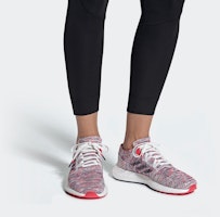 Sizing adidas Pureboost Go 低筒 跑步鞋 女款 白橙