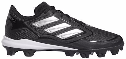 (Women) adidas PureHustle 3 MD 'Black Silver Metallic' IG7138 (Women) adidas PureHustle 3 MD 'Black Silver Metallic' IG7138