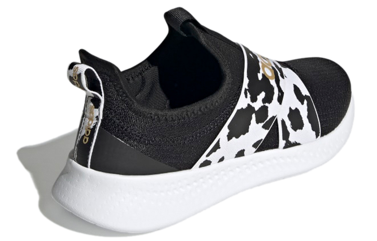 Shop adidas neo Puremotion Adapt 輕便透氣休閒跑步鞋 女款 黑白金