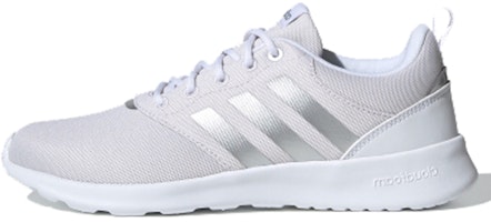 (Women) adidas QT Racer 2.0 'White Silver Metallic' FV9612 (Women) adidas QT Racer 2.0 'White Silver Metallic' FV9612